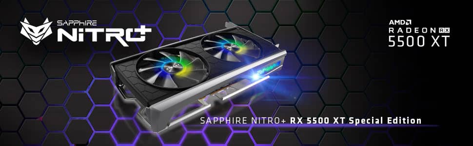 Sapphire 11295-05-20G Radeon Nitro+ RX 5500 XT 8