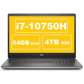 DELL Precision 7000 (7750) 17. Pulgadas | FHD 1080p Laptop de Uso Empresarial  | Intel 6-Core i7-10750H / 32GB DDR4 / 1TB SSD / Wifi 6 (Repotenciada)