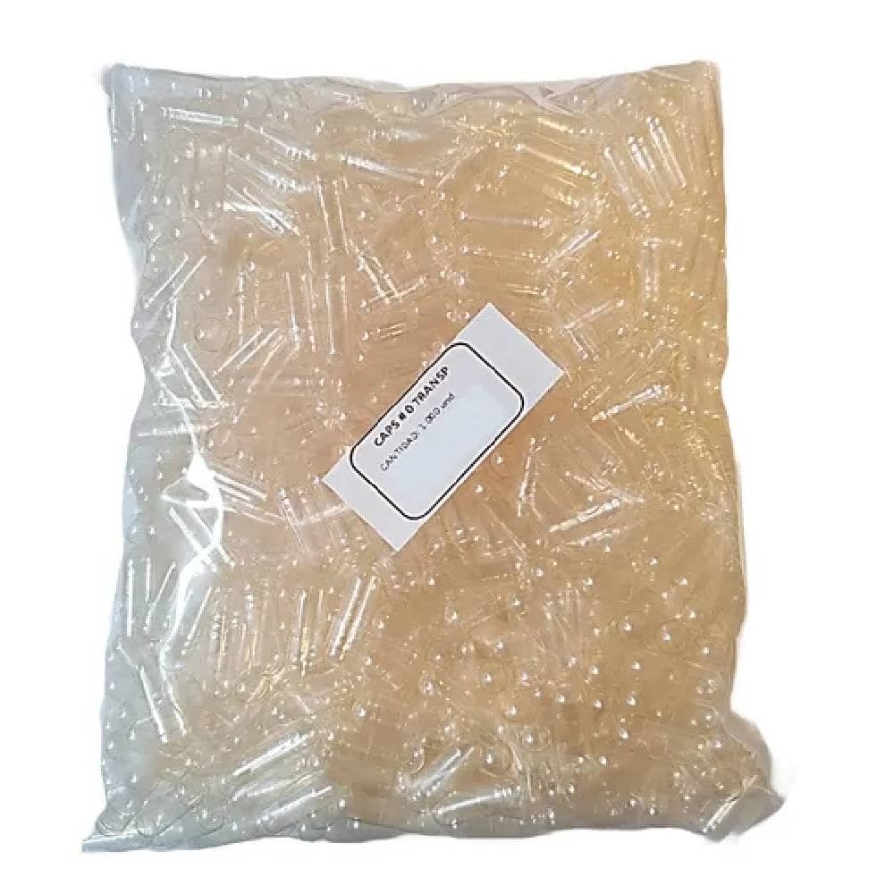 Cápsulas Gelatina Vacía Aprox 1000 Un Tamaño 0 Transparente Cápsulas Gelatina Vacía Aprox 1000 Un Tamaño 0 Transparente